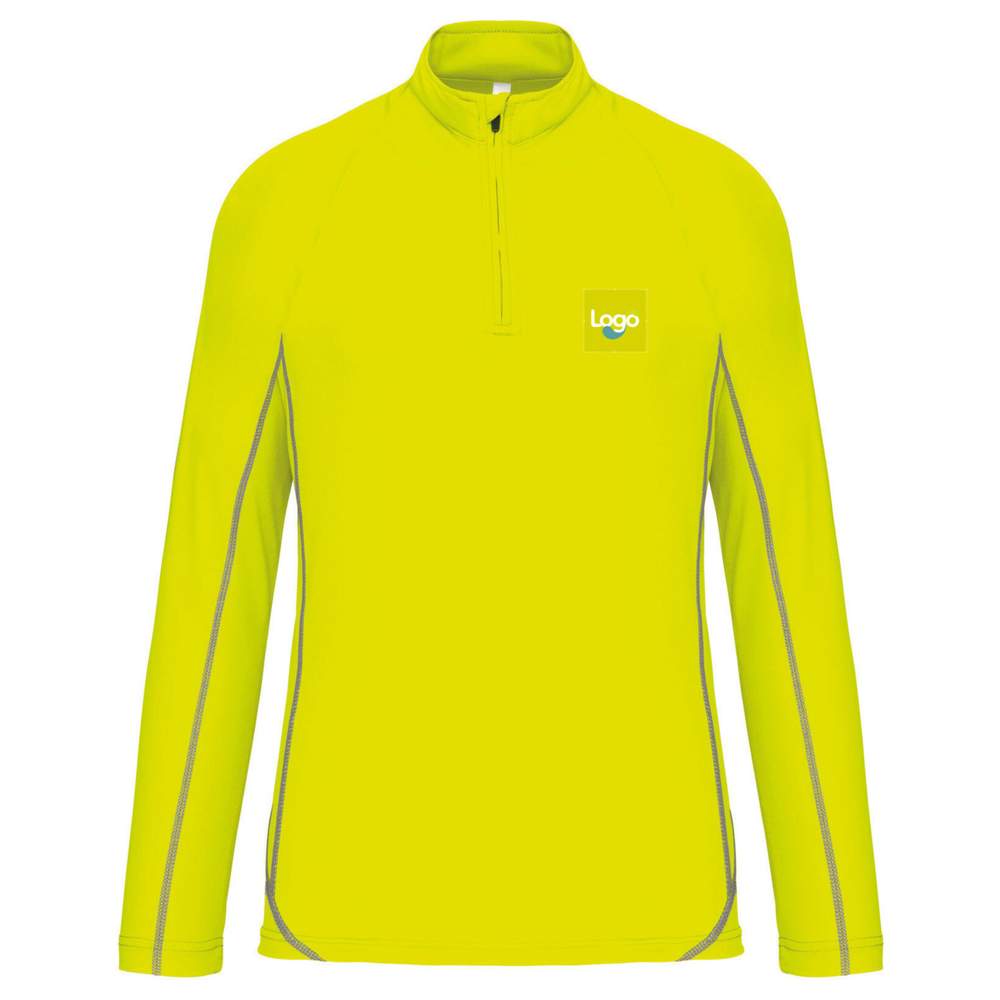 Sudadera de running para hombre pa335 personalización - Fluorescent yellow