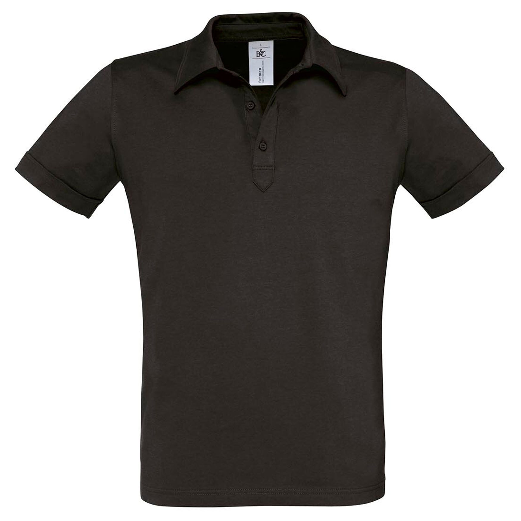 Jersey polo Polo coton ring spun pm471 personnalisé - Black