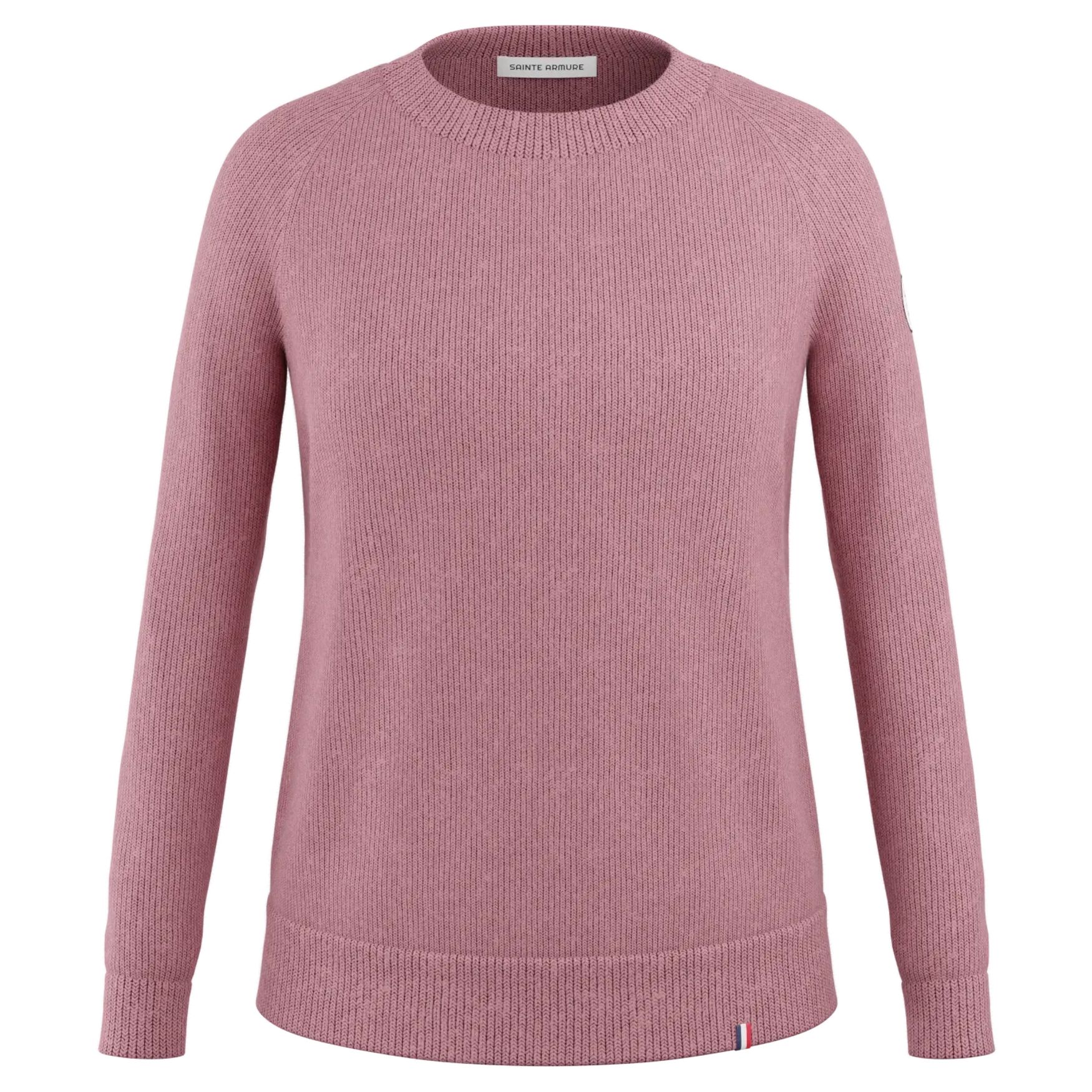 Pull Marie Laine Mérinos 502 - Rose uni