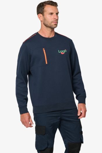Image produit Sudadera de día a día con cremallera y bolsillo contrastado wk403