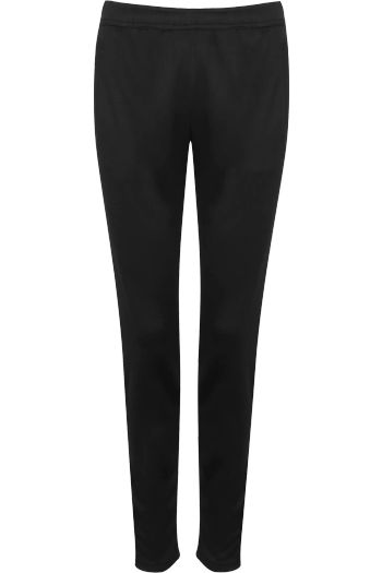 Ladies slim leg Joggers Dames joggingbroek tl581 - Black