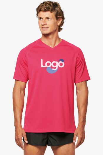 Image produit Camiseta de esporte mangas curtas col v pa476