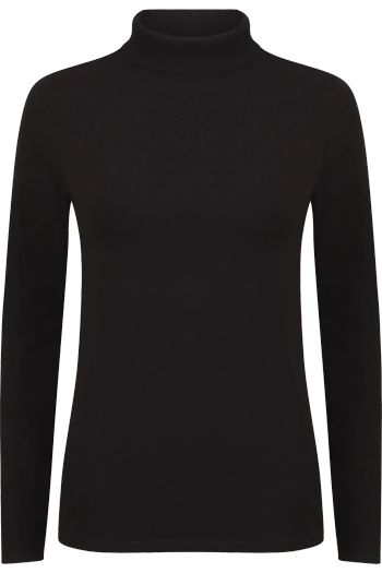 Women's feel good stretch tee-shirt collo alto sk125 - Black