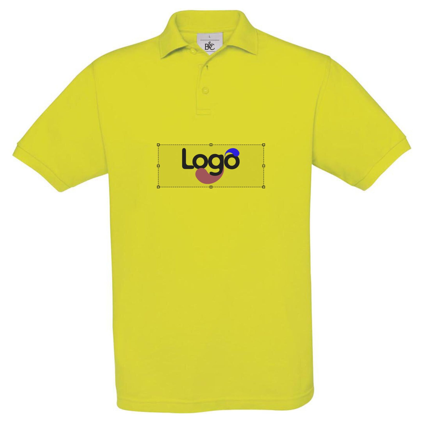 Polo coton boutons pu409 personnalisation - Pixel lime