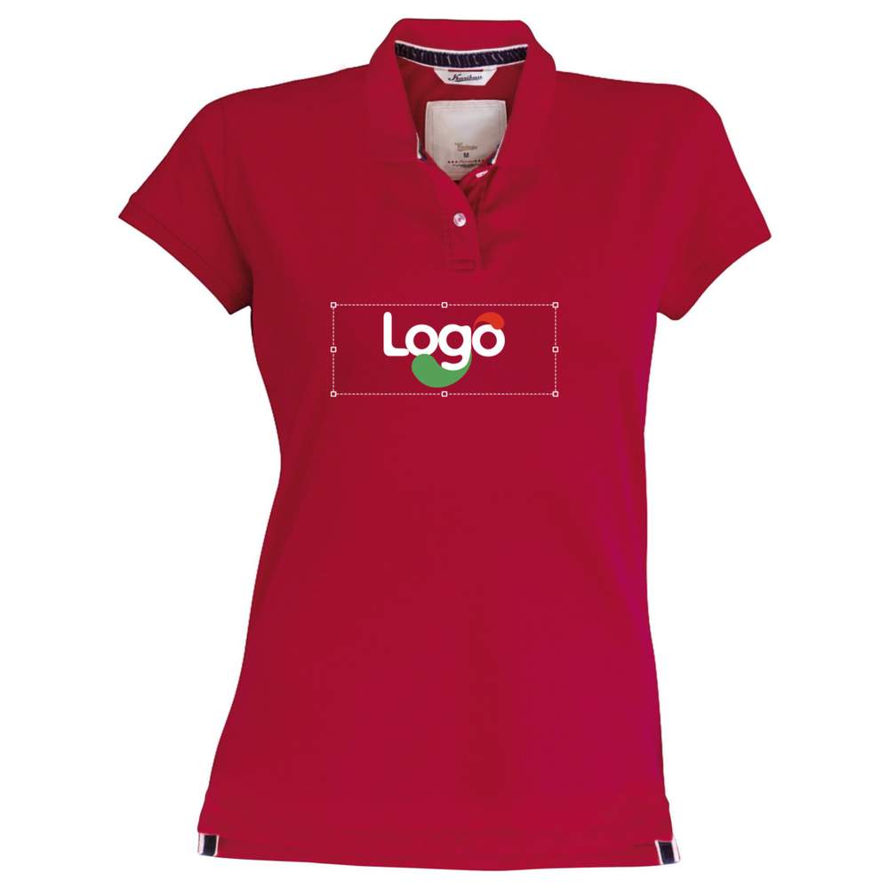 Polo manches courtes femme kv2201 personnalisé - Vintage red