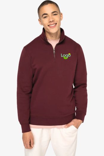 Image produit Sweat Shirt à col Montant Zippé Homme ns428