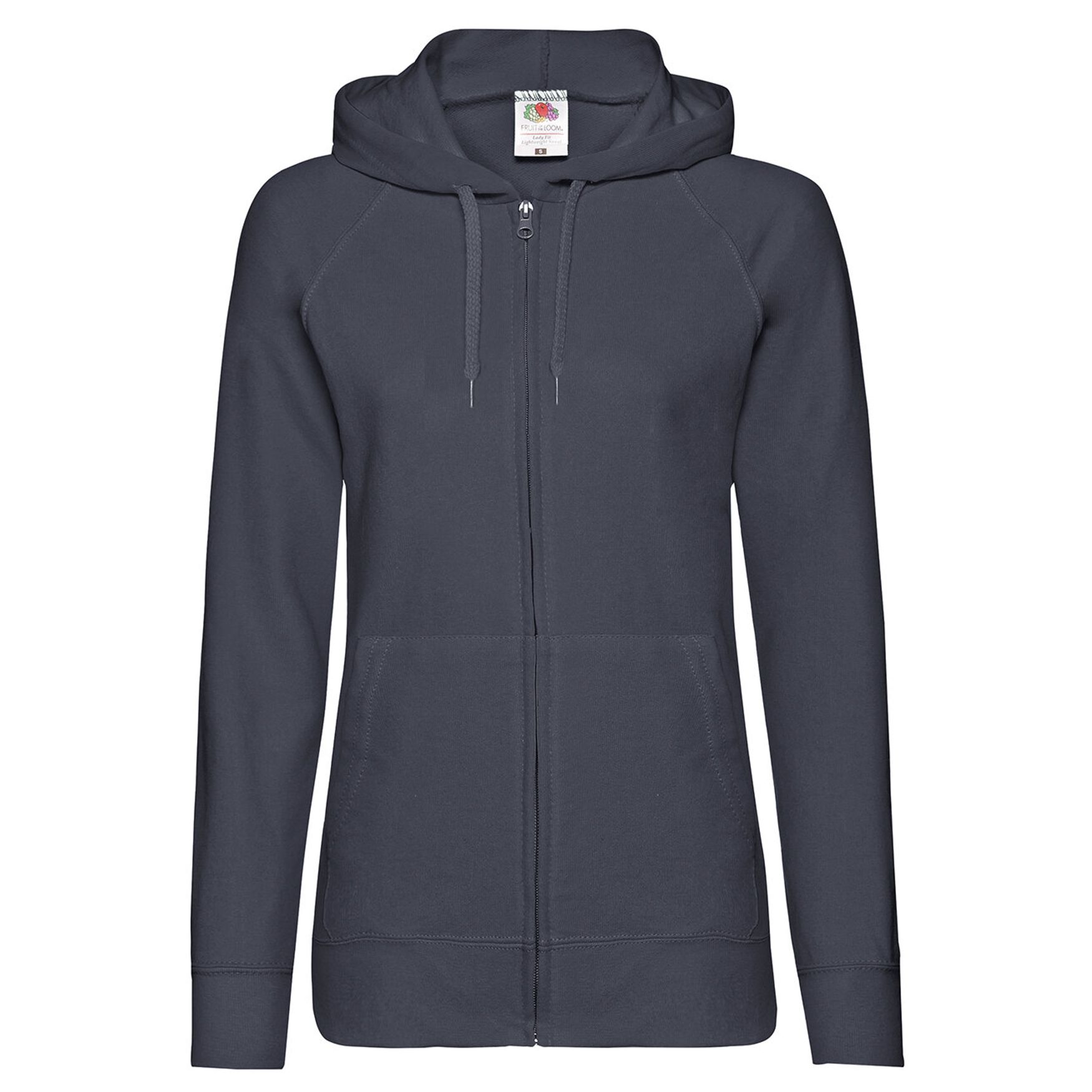 Felpa con cappuccio leggera lady-fit 62-150-0 personalizzazione - Bleu fonce
