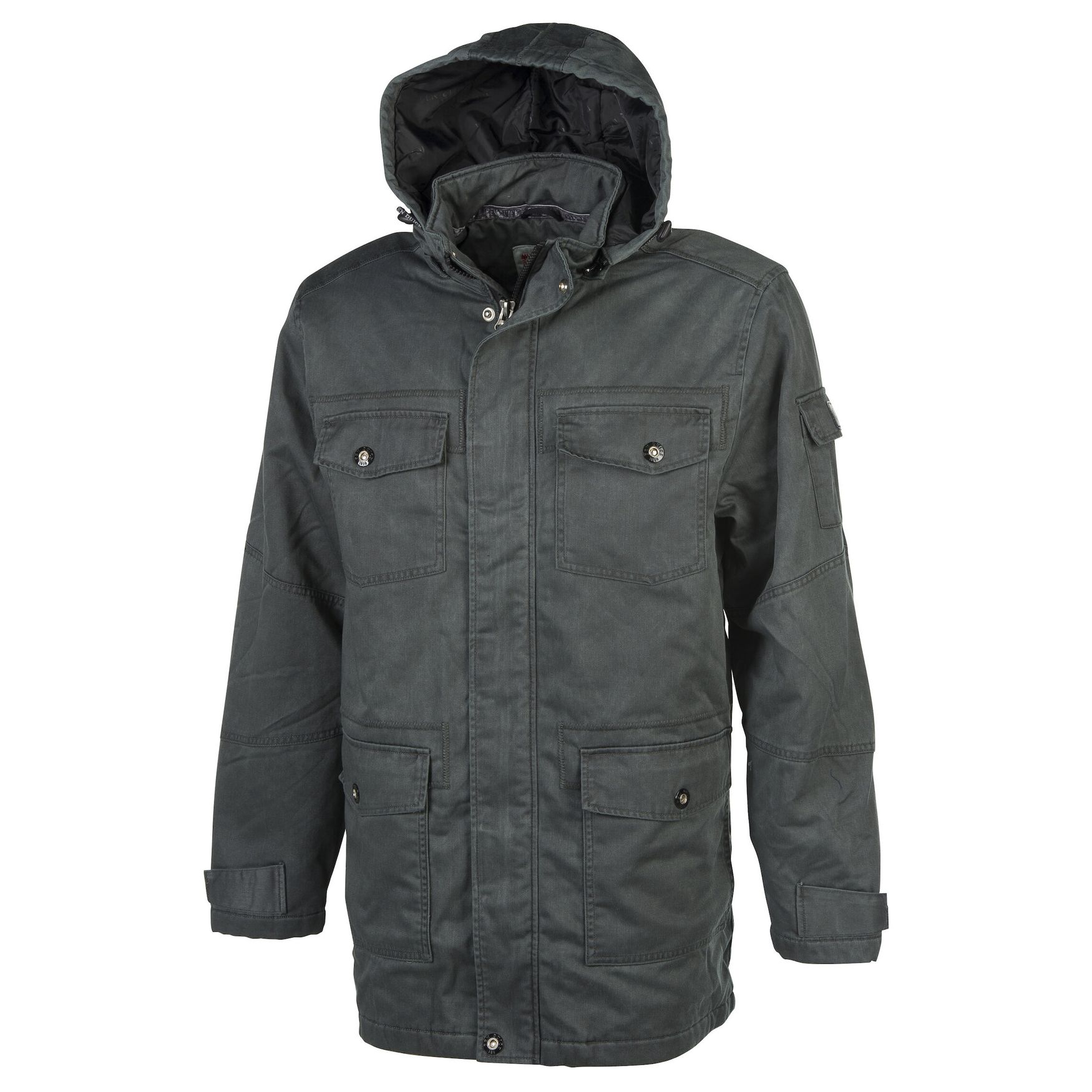 Eko down jacket men Doudoune polyester recyclé pk790 personnalisé - Brown washed