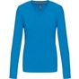 Image produit T-shirt col v manches longues femme k382