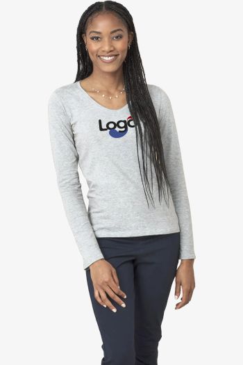 Image produit Claire v-neck langærmet t-shirt st9720