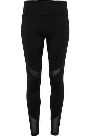 Frauen-Leggings ® lang mit technischen Einsätzen tr034 - Black