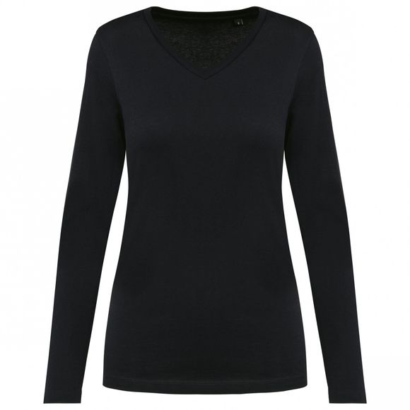 Image produit Supima® V-neck long-sleeved t-shirt pk307