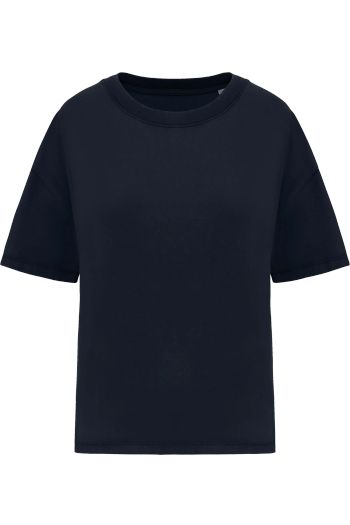 T-shirt oversize délavé femme tee-shirt ns327 - Washed navy blue