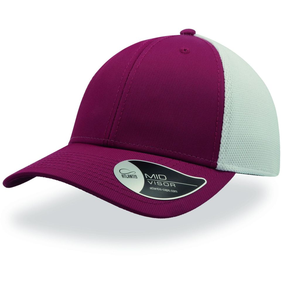 burgundy/white