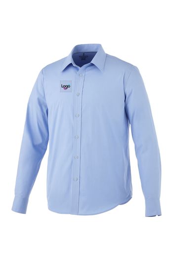 Langarm overhemd 38168 - Light blue