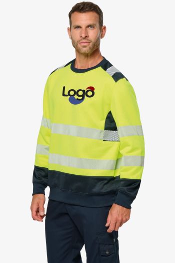 Image produit Sweat-shirt de sécurité recyclé col rond unisexe