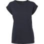 Image produit Damen Tee mit verlängerten Schultern T-Shirt Baumwolle Viskose by021