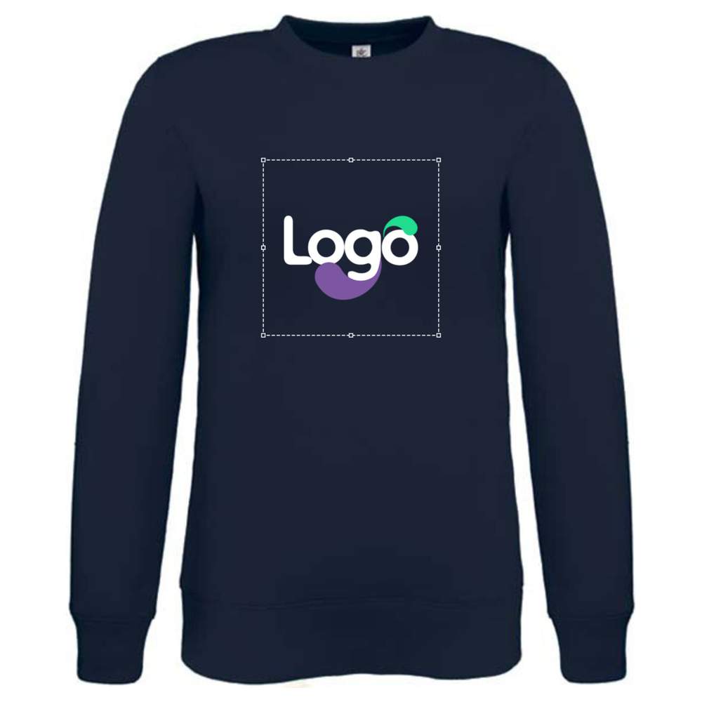 Set-in vrouwen Sweat katoen polyester ww606 personalisatie - Navy