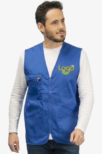 Image produit Gilet Crew z wieloma kieszeniami z poliestru bawełny pk302