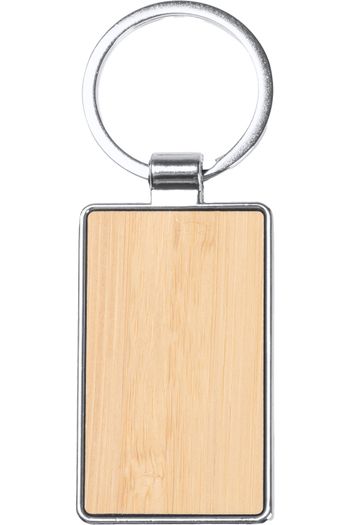 Karby Llavero de bambú y metal ko1147-re - Bamboo