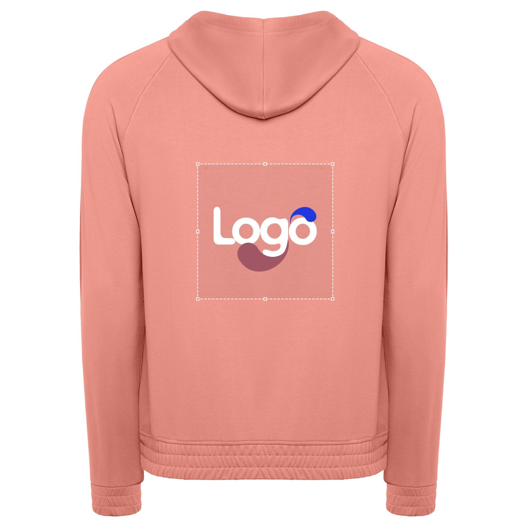 Kemi Sweat z kapeluszem z bawełny su1118 personalizowany z Twoim wzorem - Orange clay