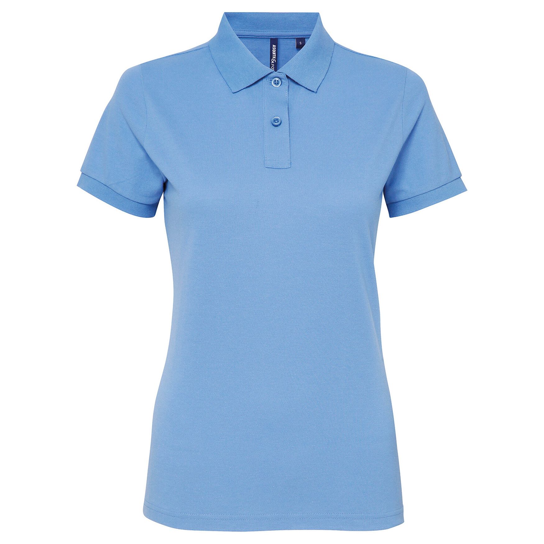 Polo clásica mujer poliéster algodón aq025 - Cornflower
