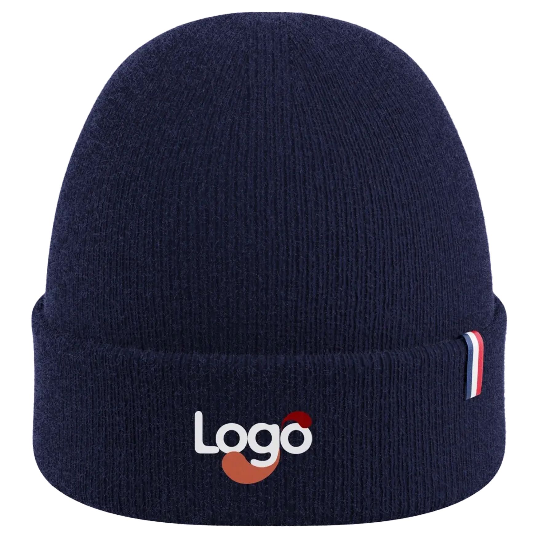 Bonnet Origine Vêtement tricoté laine personnalisation 4 - Marine