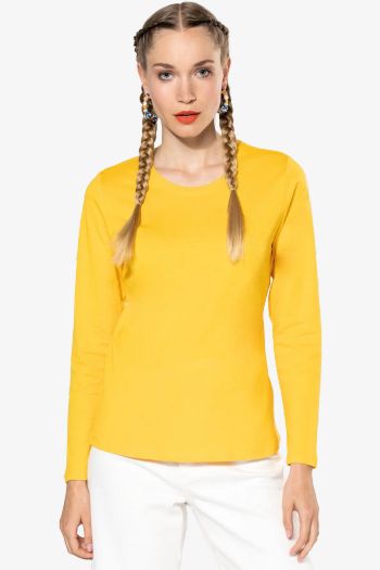 Image produit Long-sleeve round neck t-shirt for women k383