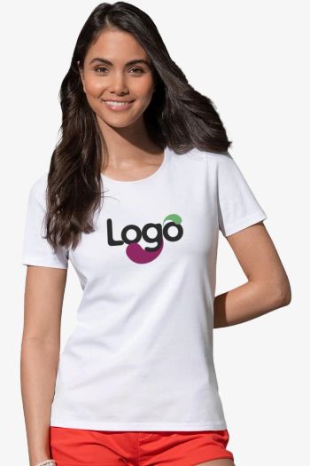 Image produit Lux fitted Camiseta de algodão mulher st7600
