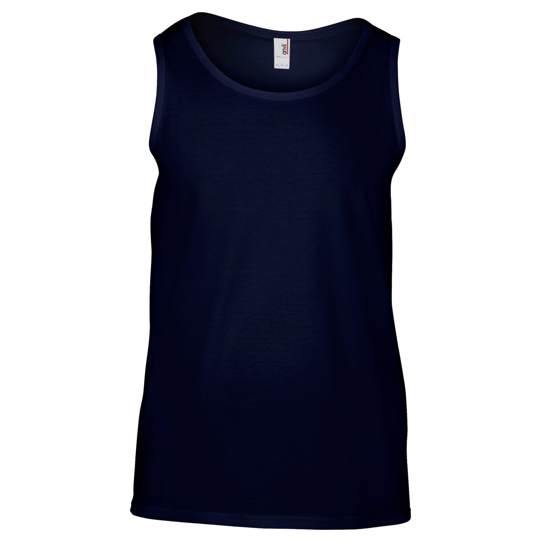 Voksen modes basic tank T-shirt coton polyester 986 personaliserbar - Navy