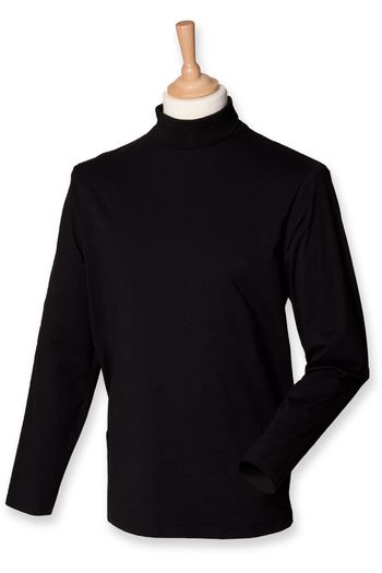 Col roule manches longues h020 - Black