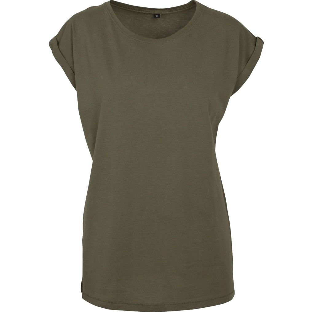 Image produit Camiseta Ladies extended shoulder Tee camisa algodão viscose by021