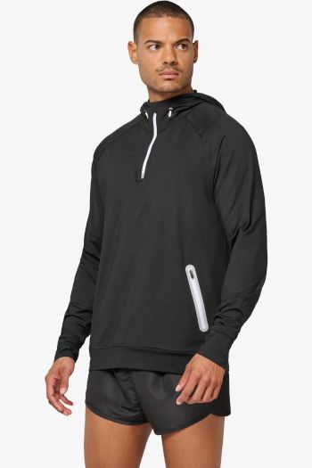 Image produit Sports 1/4 zip hooded sweatshirt pa360