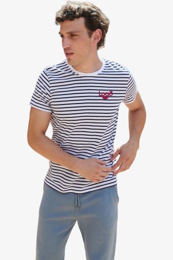 Image produit Unisex striped tee-shirt sf202