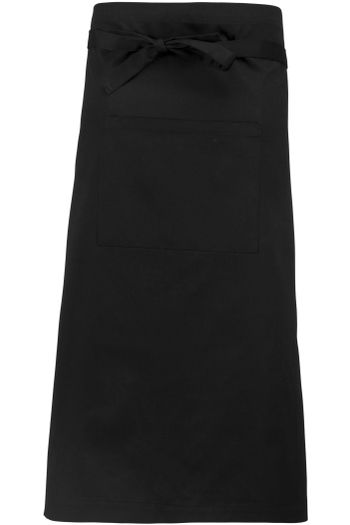 Grembiule extra lungo in polycoton k8004 - Black