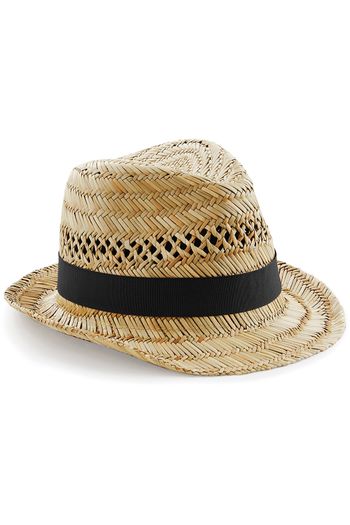 Sommertrilbyhat af strå b730 - Natural