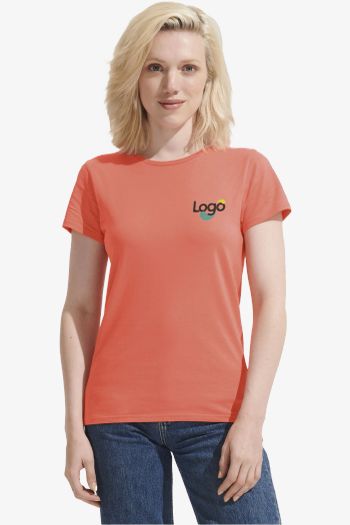 Image produit Crusader mulheres camiseta de algodão orgânico 03581