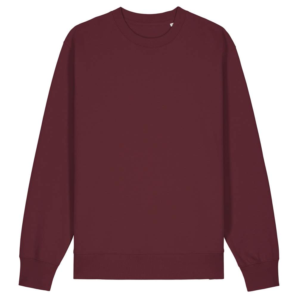 Cambio 2.0 Maglione in cotone biologico personalizzazione stsu178 - Burgundy