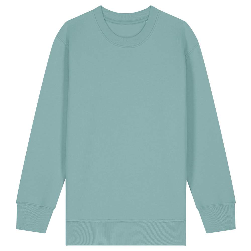 Mini changer 2.0 Kinder Baumwoll Sweatshirt personalisierung stsk181 - Teal monstera