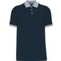 Image produit Polo piqué bicolore uomo k258