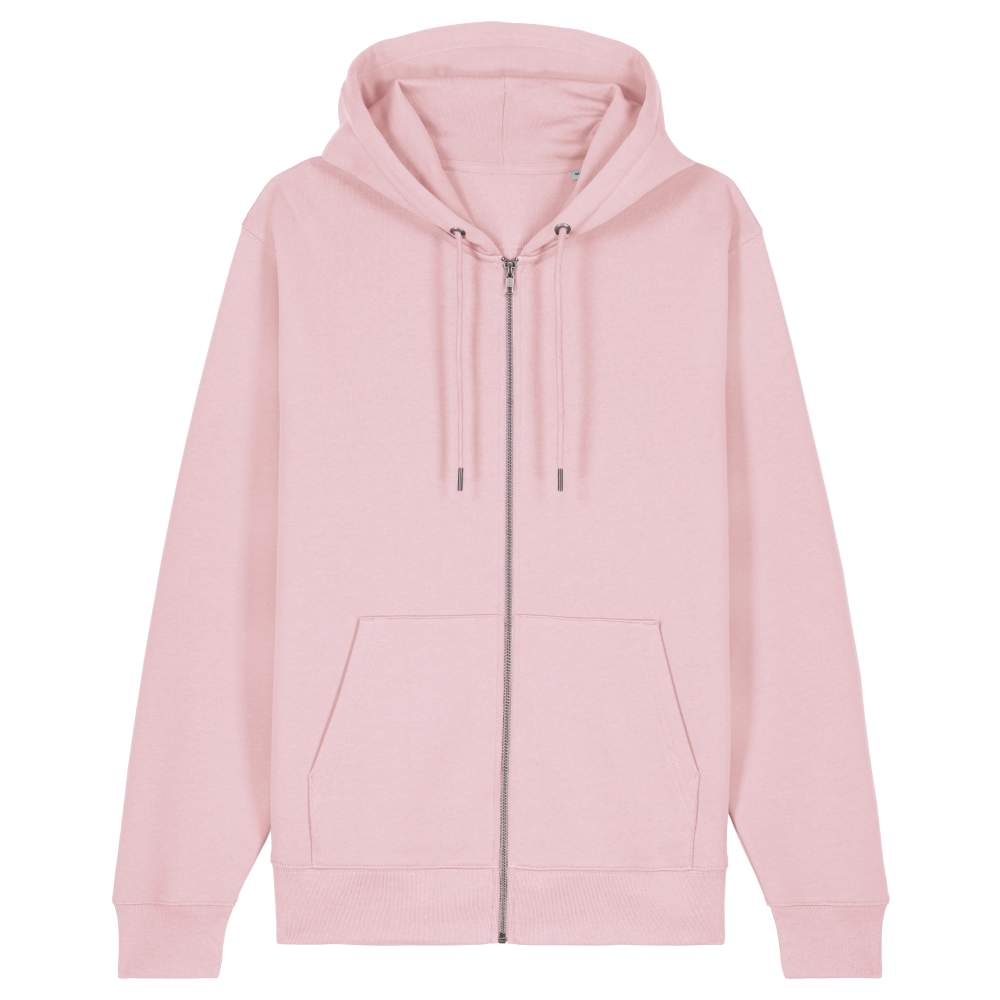 Cultivator 2.0 Veste in cotone zip personalizzazione stsu179 - Cotton pink