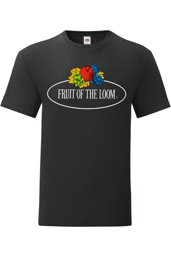 Vintage T-Shirt großes Logo-Druck 011430a - Black