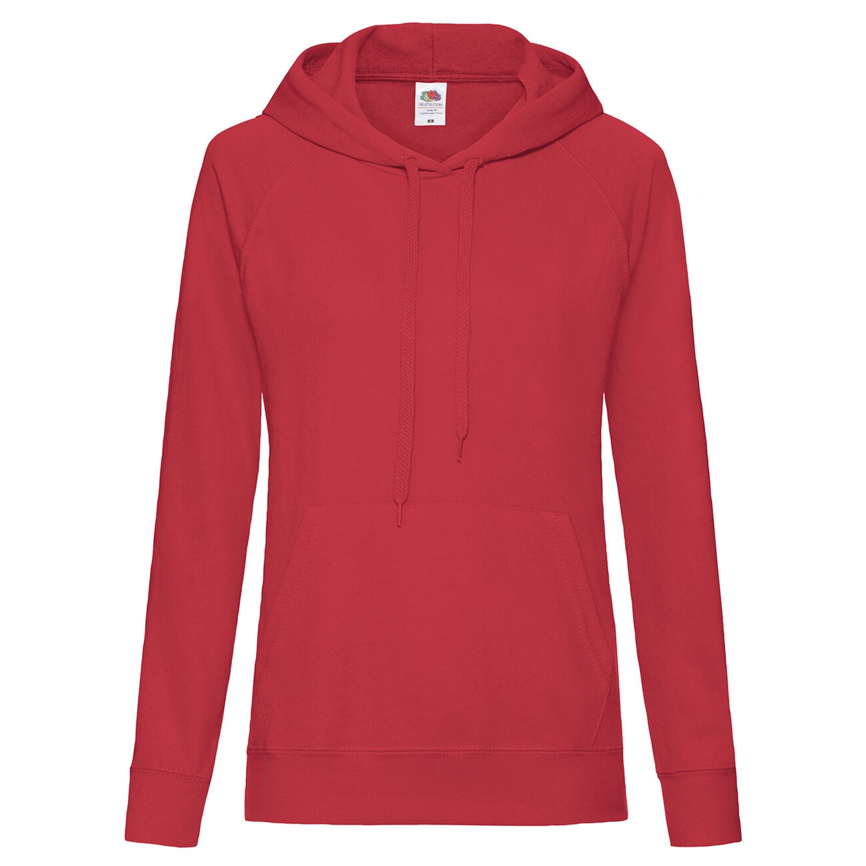 Sudadera con capucha ligera para mujer 62-148-0 - Rouge