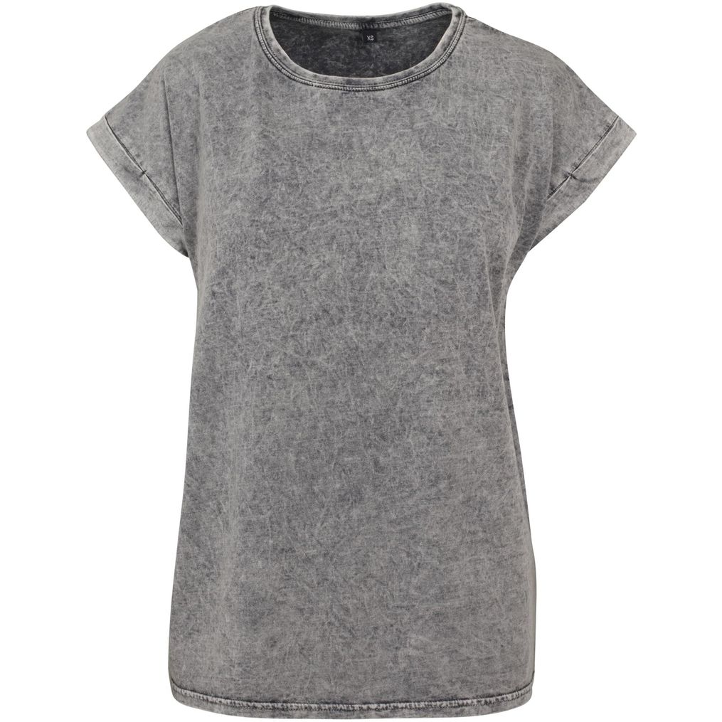 Image produit Ladies acid washed extended shoulder tee by053