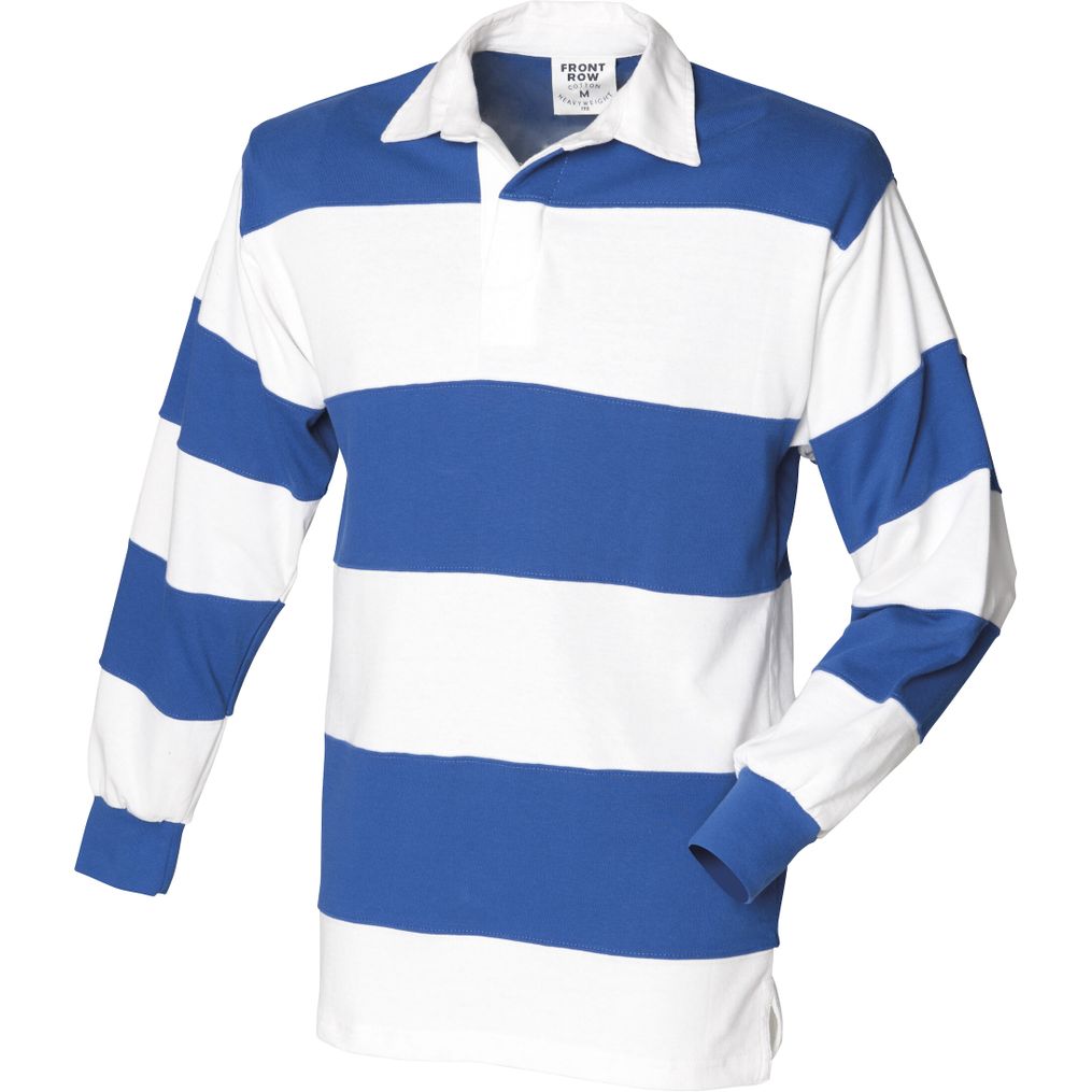 Image produit Gestickte Streifen langärmeliges Rugby-Shirt fr008