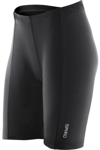 Kobiety's padded bikewear shorts s187f - Black