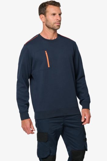 Image produit Sudadera de día a día con cremallera y bolsillo contrastado wk403
