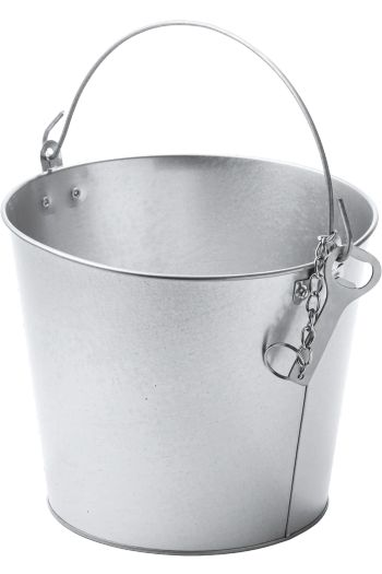 Quinto Metalleimer 6 l ab4121 - Argent