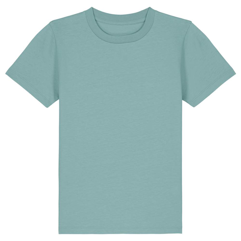 Mini creator 2.0 Maglietta cotone biologico sttk184 personalizzazione - Teal monstera