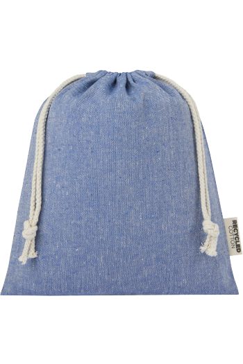 Einkaufsbeutel aus recycelter Baumwolle mittel pheebs 1.5l 120671 - Bleu bruyere
